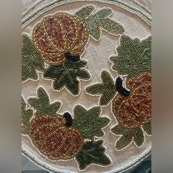 Celebrate Togeth Other - Set of 6, 15” fall beaded placemats, price firm.